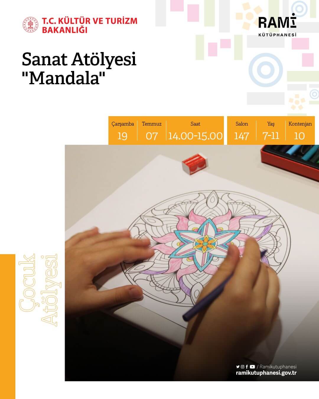 Rami Kütüphanesi - Sanat Atölyesi, Mandala